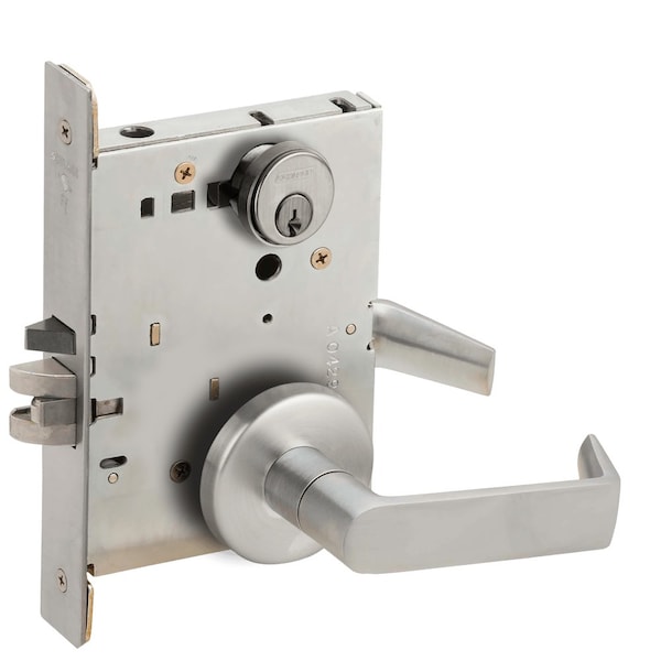 Schlage Grade 1 Entrance Office with Auto Unlocking Mortise Lock, Conventional Cylinder, S123 Keyway, 06 Lev L9056P 06B 626 - main